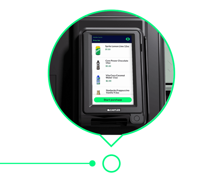 Customer grabbing product